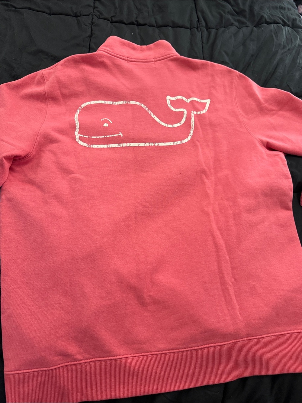 Vineyard Vines Coral Half-Zip Pullover - Picture 5 of 6